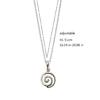 Einfache Spiralen Anhänger Halskette Robuster Edelstahl Schmuck Bequem Tag und Nacht zu tragen für Modefans