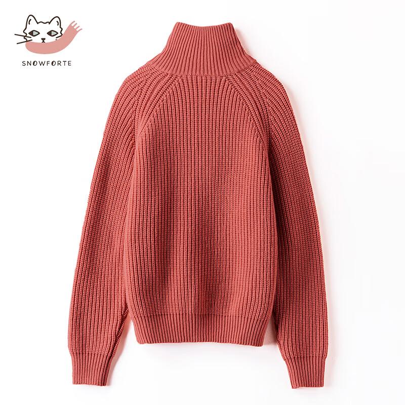 Snofod Women's Thickened Wool Blend Stand Collar Cardigan
