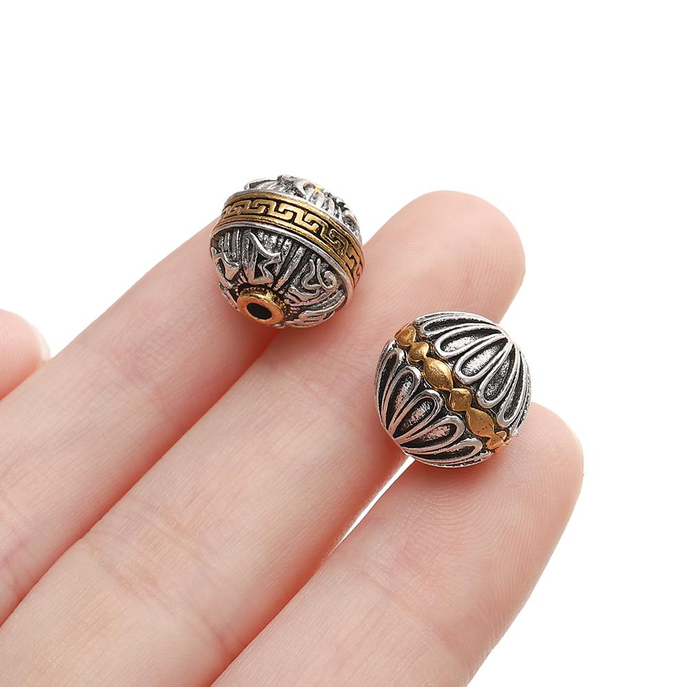 5pcs/lot Alloy Spacer Beads Metal Color Irregular Bead for DIY Jewelry Bracelet Necklace Making Findings Supplies Accessories