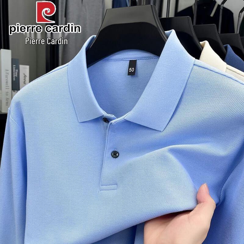 Pierre Cardin Men's 100% Cotton Long Sleeve Polo Shirt