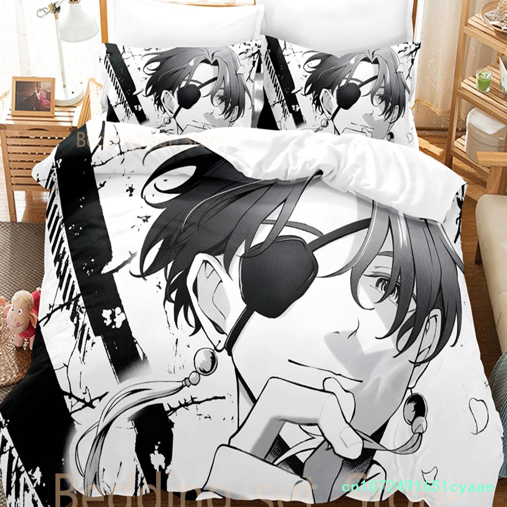 Kawaii Hayato Suou Bedding Set Single Twin Full Queen King Size Bed Set Adult Kid Bedroom Duvetcover Sets 3D Anime Bed Sheet Set