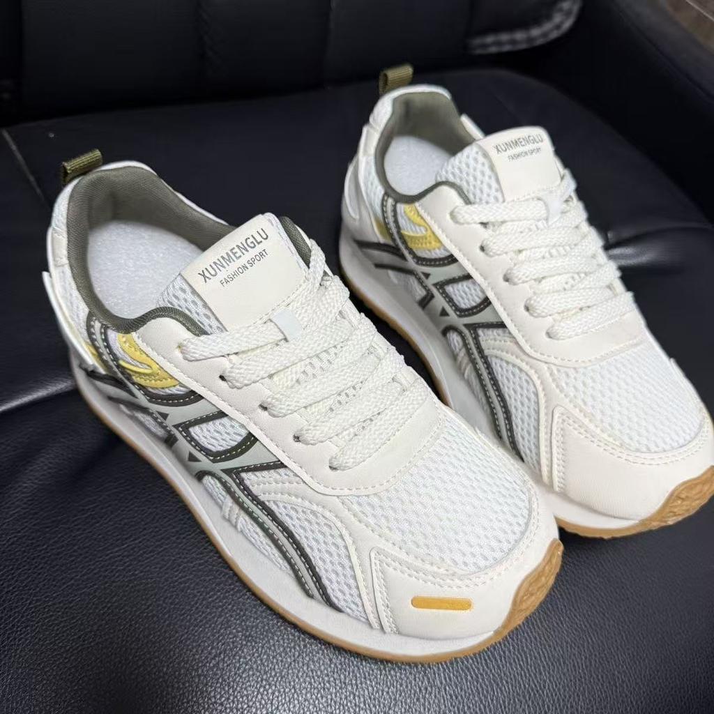 European Products 2025 Autumn New Thick-soled German Training Shoes Women's Mesh Breathable Casual Sports Shoes Fashion Trend Versatile Shoes