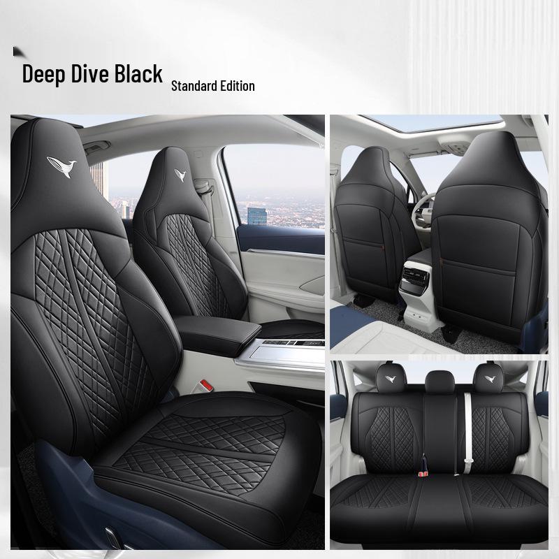Roewe Whale Car Seat Cover: Leather, All-Season, Universal Fit, Full Wrap Set