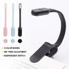 USB Mini LED Bog Natlys 3 Farver Justerbar Lysstyrke Clip-On Studie Læselampe Genopladelig til Rejser Soveværelse Læsning