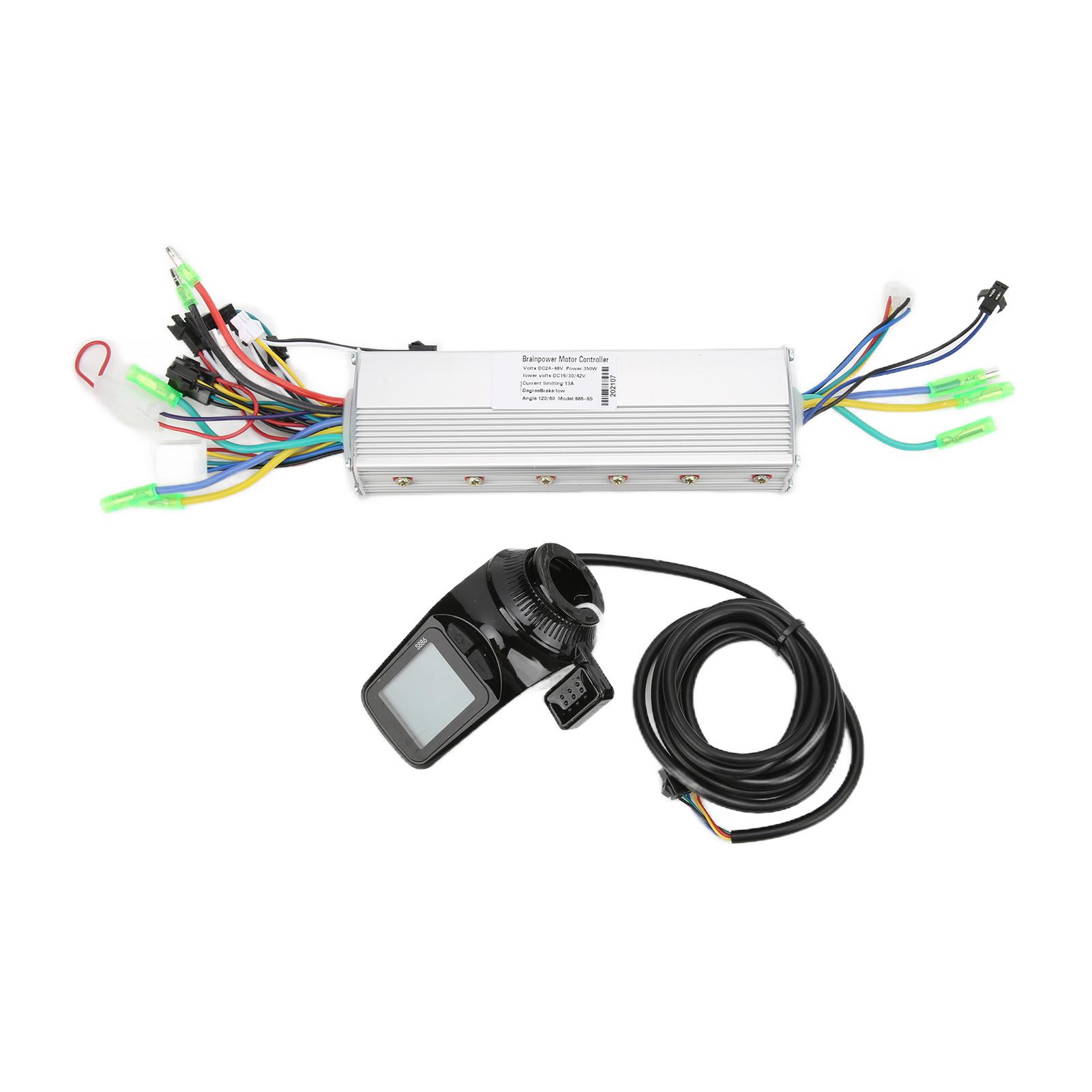 Electric Bike Instrument Controller Set Double Drive Scooter LCD Screen Instrument Controller 24V 36V 48V 350W