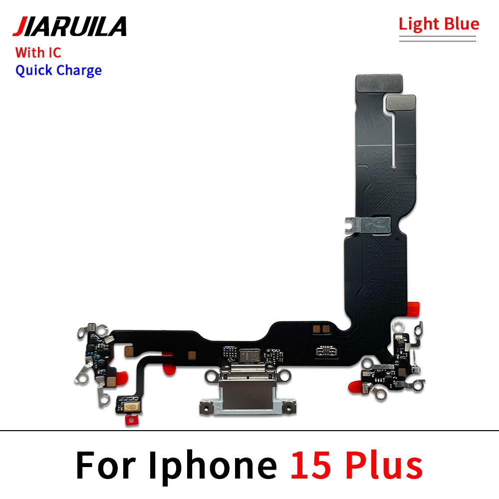 NEW USB Charger Charging Port Dock Connector Microphone Board Flex Cable For iPhone 15 / 15 Plus / 15 Pro
