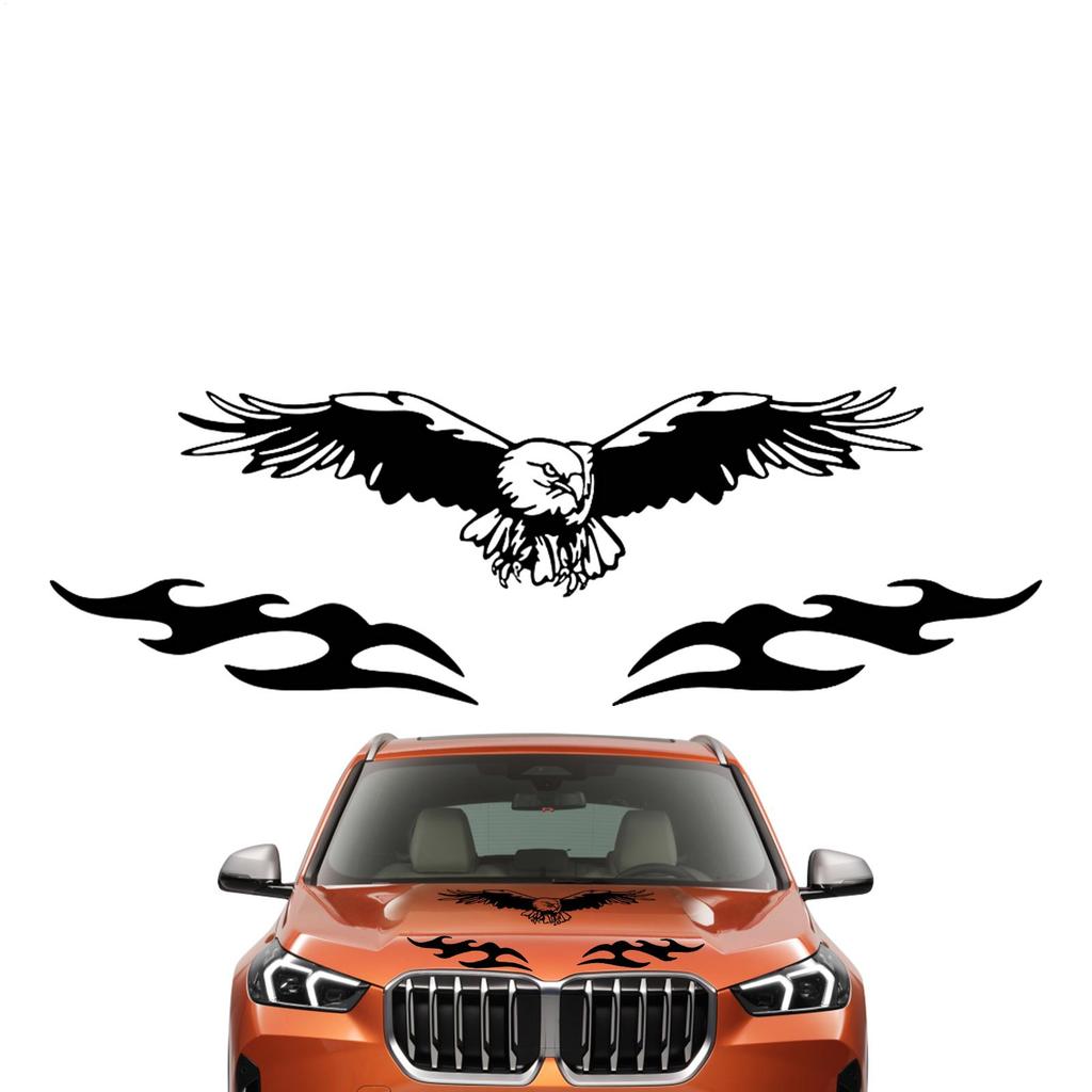 Eagle Spreading Wings Car Sticker UV-Resistant Eagle Adhesive Fashion Decor Waterproof Eagles Sticker For DIY Vehicles Auto