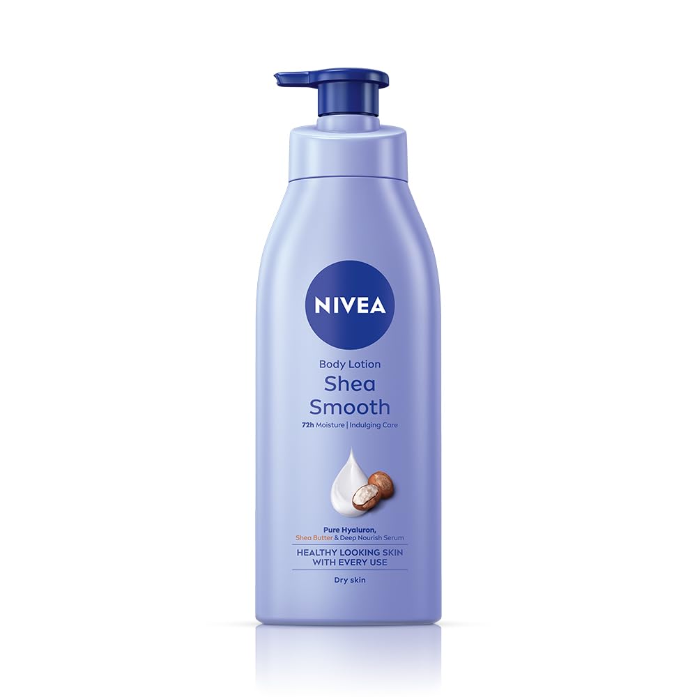 Nivea Shea Smooth 400ml Body Lotion For Men & Women | 48H Moisturization | Non-Greasy Velvet Skin | Deep Hydration Serum