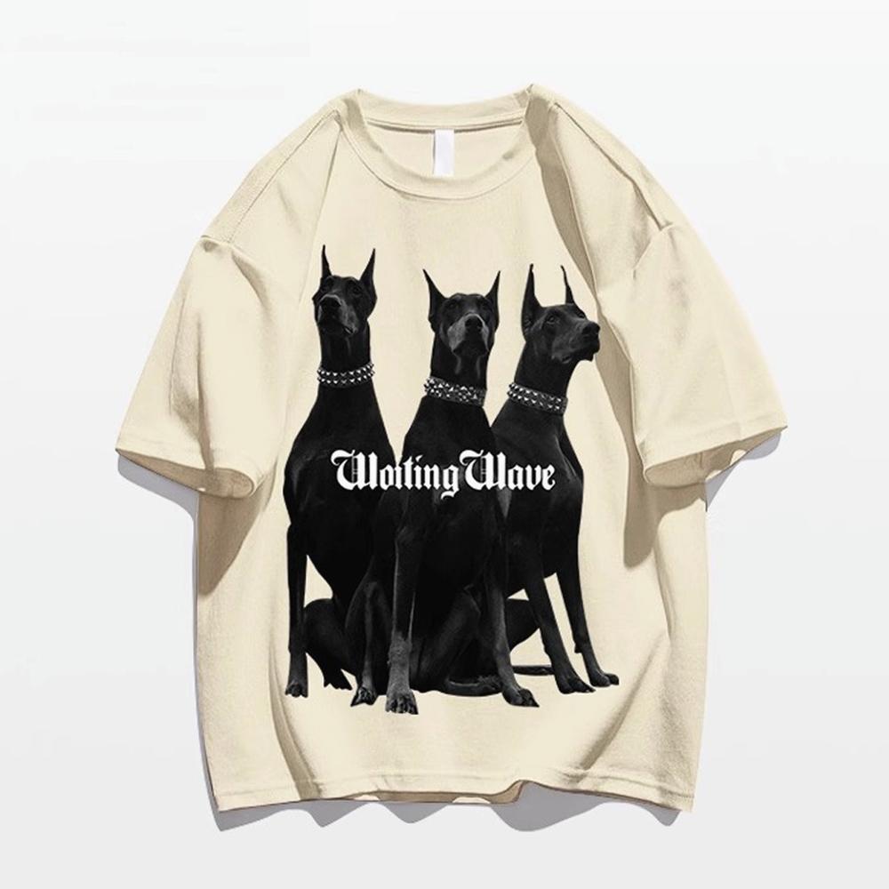 

Мужские хлопковые футболки Y2K больших размеров, верхняя блузка, женские футболки с короткими рукавами K Pop, готическая панк-одежда, корейский летний стиль M бежевый