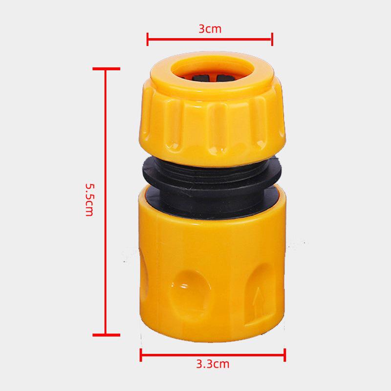 4-Point Plastic Quick Connector for Garden Hoses and Car Wash Guns
