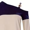Korean Off-Shoulder Long-Sleeve Women's T-Shirt: Stylish, Unique Design for Spring & Autumn