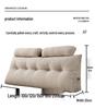 2025 New Large Soft Backrest Pillow: Double Bed, Neck, and Waist Support for Pregnancy and Sofa