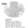Coin Protector 10Pcs Clear Transparent Plastic Round Capsule Collecting Storage Box Case Holder