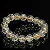 Hongchu Crystal Natural Venus Golden Rutilated Quartz Bead Bracelet Ice Venus Golden Rutilated Quartz Bracelet