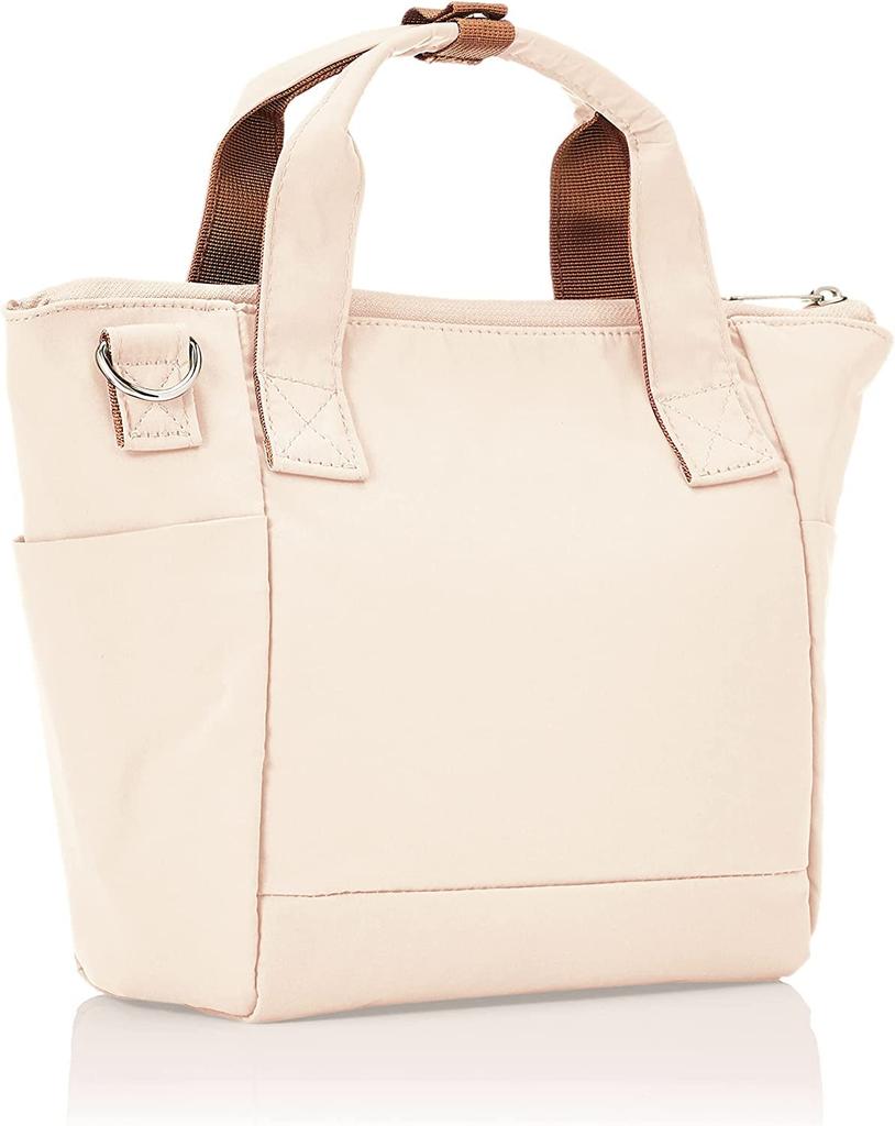 Anello 2-Way Tote Bag, A5 Size, Water-Repellent, Multi-Storage, CIRCLE ATR0291Z, Light Beige
