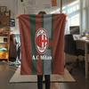 Associazione Calcio Milan Flannel Blanket, High quality Comfortable for All Seasons, Home Decor, Warmth and Comfort