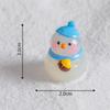 1Pc Diy Dollhouse Decoration Mini Luminous Resin Christmas Cute Bonfire Snowman Ornament Glow In The Dark Miniature Figure