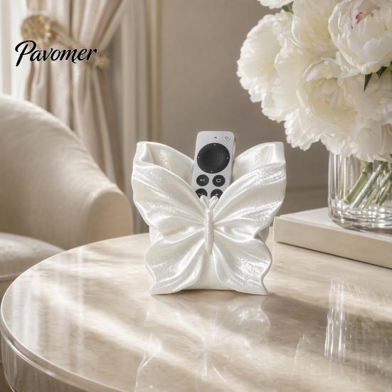 Durable Storage for Sundries Butterfly Shape Box, Silk Texture Large Capacity Desktop Organizer, Jewelry Box Sturdy PET Space Saving Container,