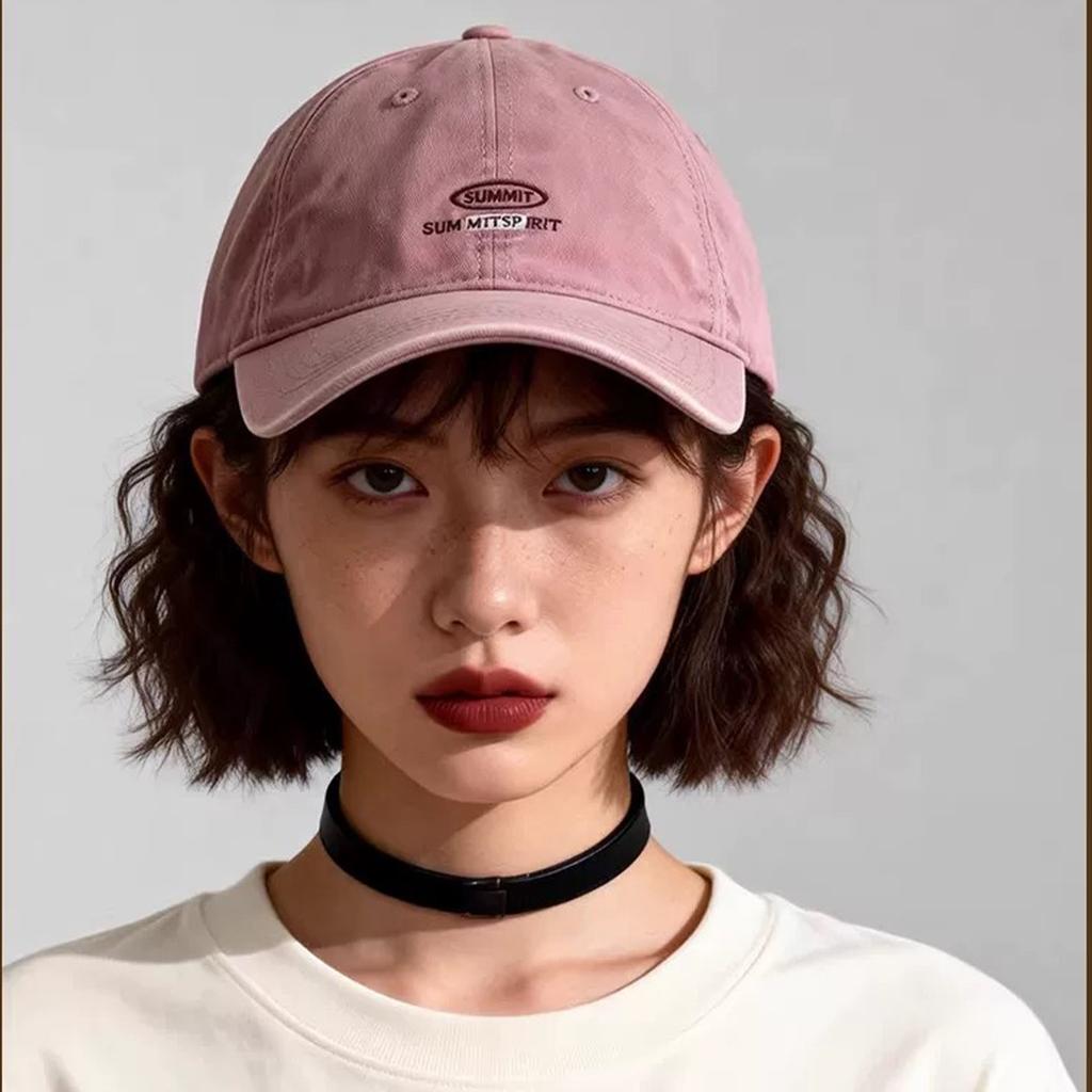 Spring And Autumn Simple Retro Alphabet Embroidered Baseball Caps Men'S And Women'S Shade Show Face Small Travel Casual Cap