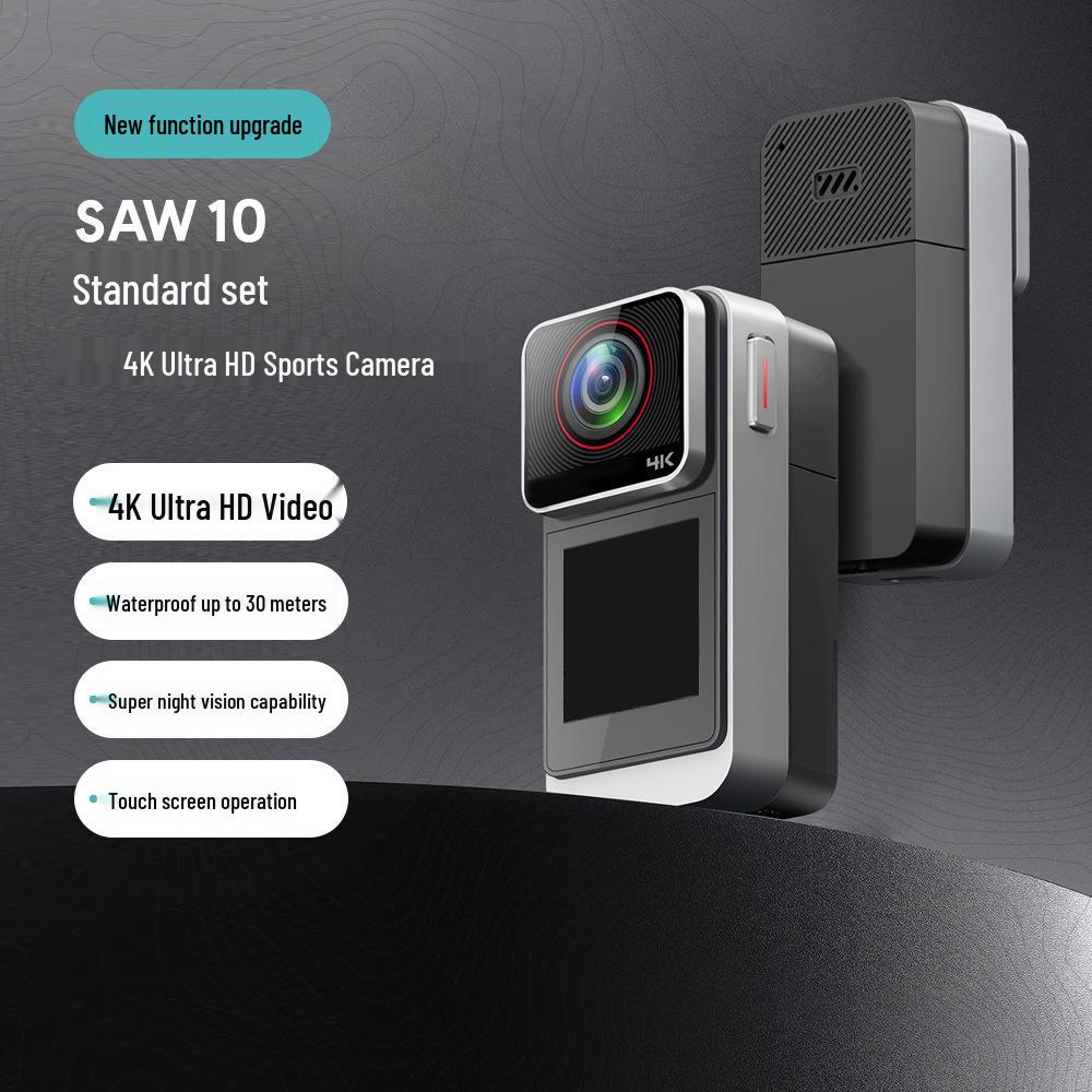 4K HD Waterproof Sports Camera with Anti-Shake, Chest & Head Mounts for Motorcycle & Diving
