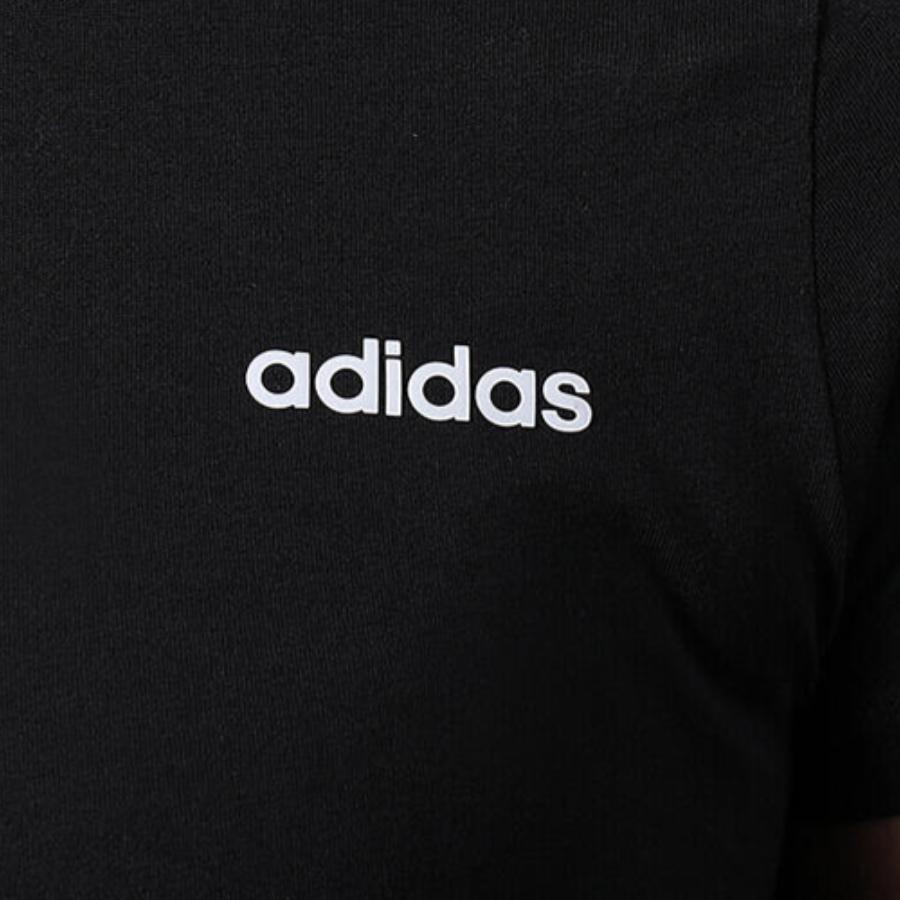 Adidas Cotton Loose Short Sleeve T-Shirt, Women Daily Sports Casual Tops Black DP2362