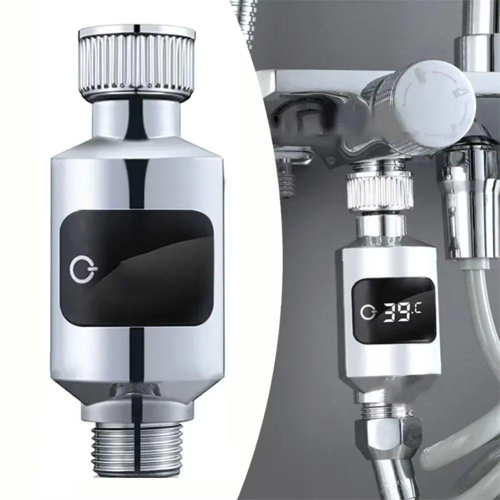 Pekkontroll LED-display Termometer Exakt Mätning Duschtermometer Kraninstallation