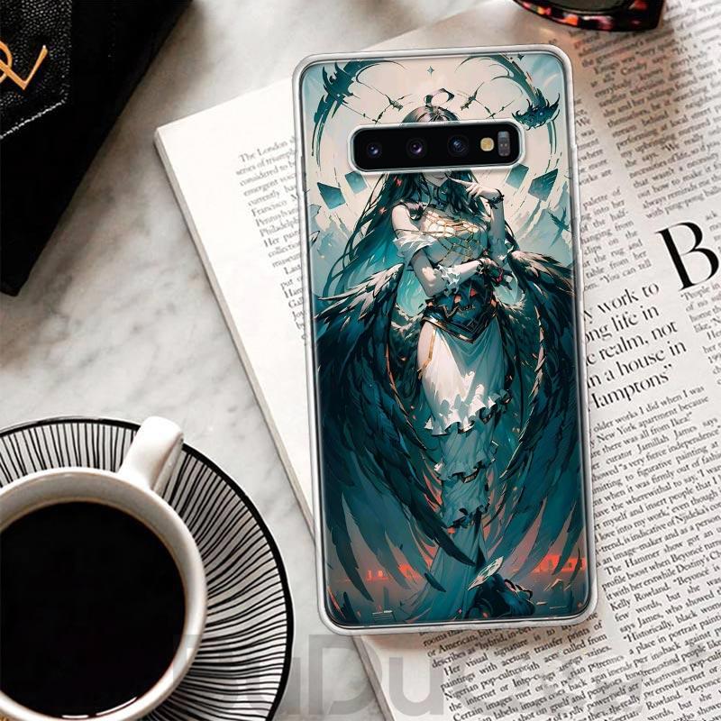 Albedo Overlord Anime Cover For Samsung Galaxy S8 S9 Plus S10 Lite Note 8 9 10 Pro 20 Ultra S7 Edge M11 M21 M32 M51 Print Coque