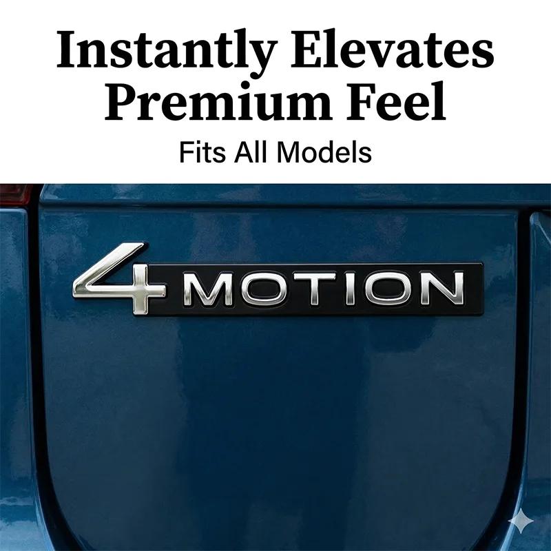 3D Metal 4MOTION Car Rear Trunk Emblem Badge Sticker For VW Volkswagen Golf Passat Tiguan Touareg Auto Styling Accessories LL6