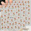 3 To 15 Sheets 5D Embossed Gold Outline Flower Nail Stickers Rose Daisy Spring Blossom Self-Adhesive Floral Decals