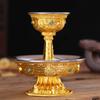Buddhist Manza Protection Dharma CupTantric Alloy Handicraft, Tibetan Tribute, Gilt Buddhism Plate, Home Gift, Indoor Decorative