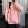 Solid Color Sweater Spring And Autumn Hong Kong Style Couple Hooded Jacket Loose Trend Student Autumn Clothes