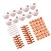 75pcs Shield Cup Tip Electrode Swirl Ring for PT31 LG 40 Plasma Cutting Torch CUT40
