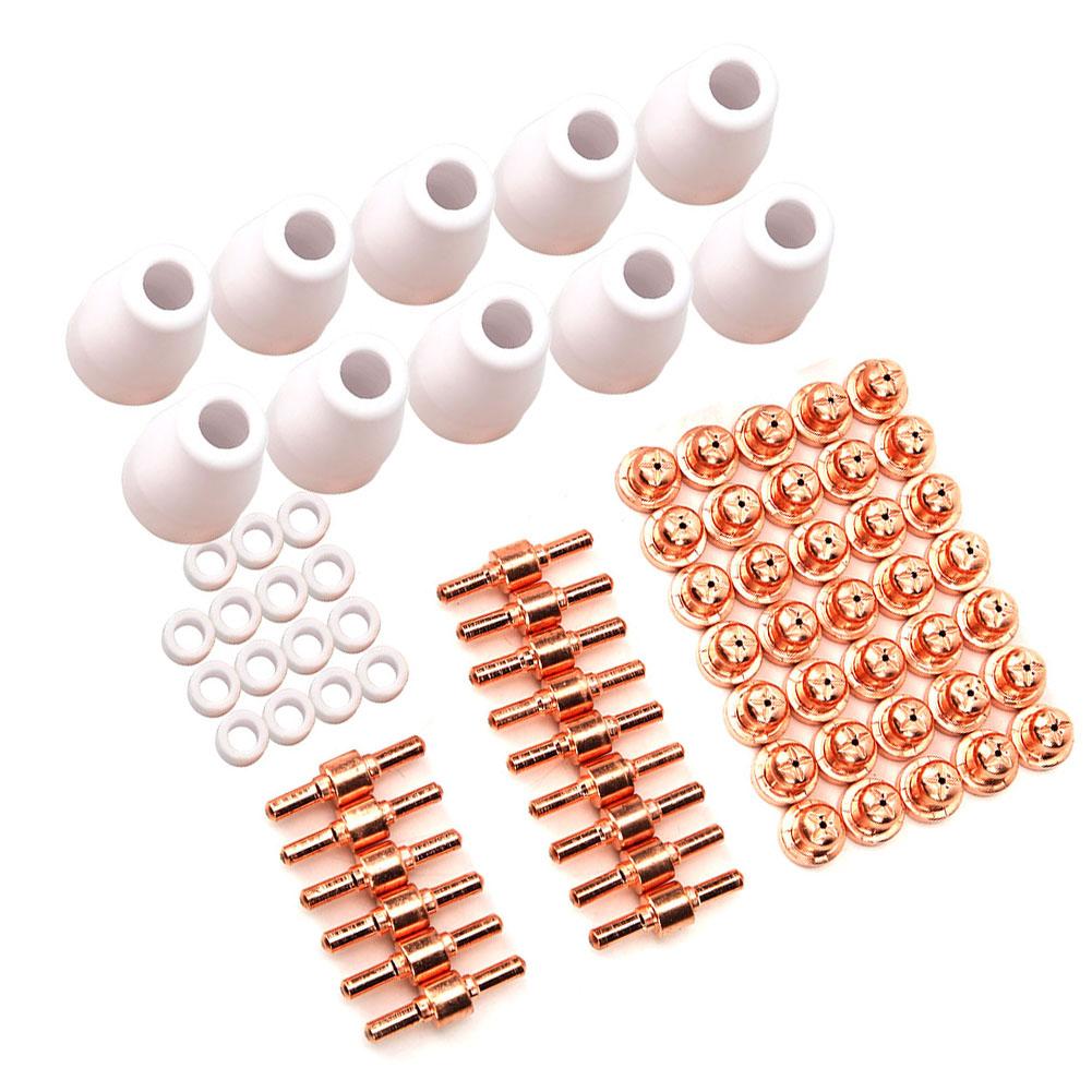 75pcs Shield Cup Tip Electrode Swirl Ring for PT31 LG 40 Plasma Cutting Torch CUT40