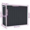 Vidaxl Garden Shed, Wall-Mounted, Anthracite, 118X194X178 Cm