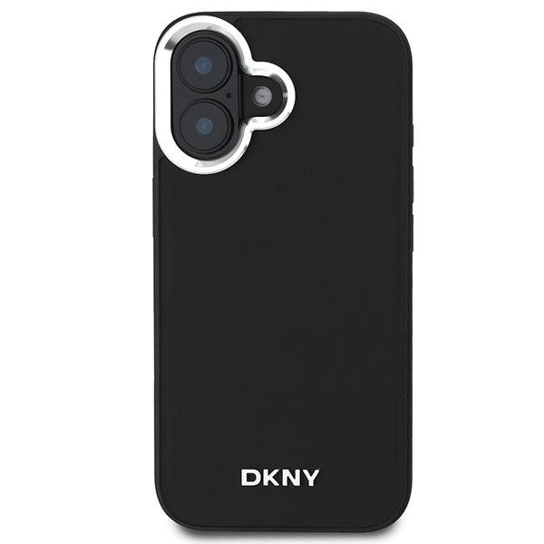 Dkny Dkhmp16Spscmclk Iphone 16 6.1Czarny/Black Hardcase Gładkie Srebrne Logo Magsafe