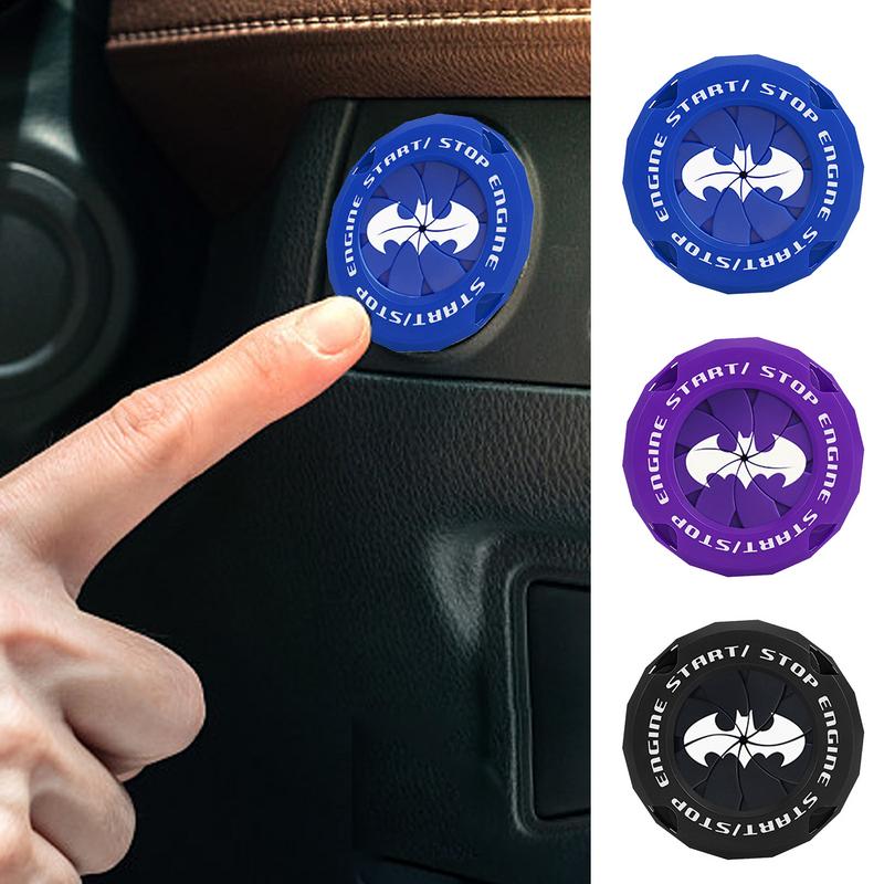 Push Start Button Cover Bat Design Start Stop Button Cover Protective Push Button Cover Universal Push Start Cover for Most Cars