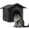 Insulated Pet  House Outdoor Winter Oxford Cloth Warm Cat Bed Waterproof Cave Pet Shelter Enclosed Kitten Puppy Tent Shelters
