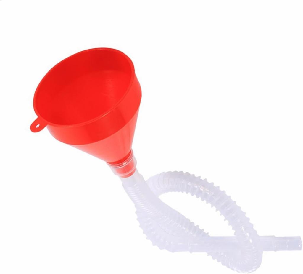 2 Funnels, Hose, Funnel, Long Car Funnel, Soft Pipe Included, Auto, Car