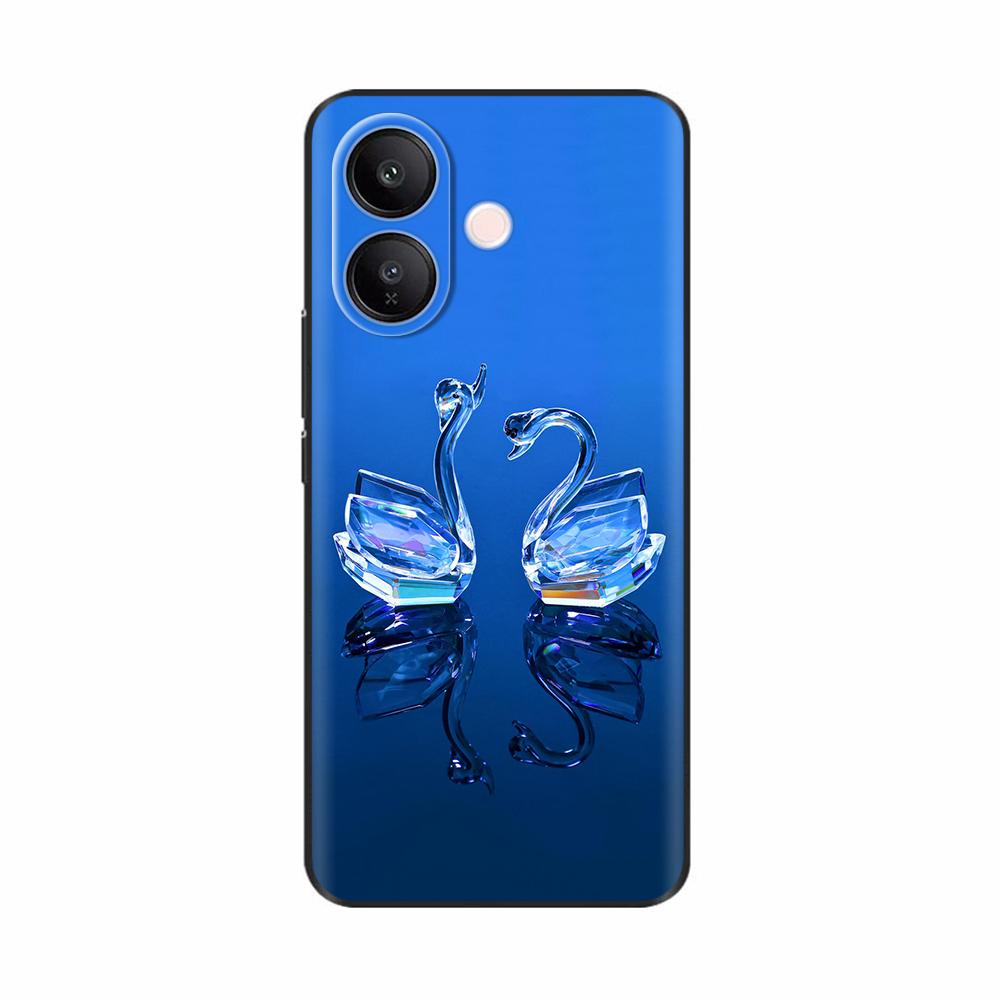 For Vivo V60 Lite Case Case Sweet Love Heart Flower Soft Silicone TPU Cover For Vivo V60 Lite 4G 5G Phone Cases Protective Coque