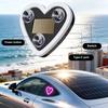 Solar Heart Shaped LED Car Light for Triangle Window Wireless Decorative Neon Lamp for Interior Exterior Suction Cup Mount Ambient Car Lighting