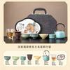 Ceramic Tea Cup Five Famous Kilns Ceramic Tea Cup Gift Box Set Master Cup Gift Box To Send Customer Event Gifts