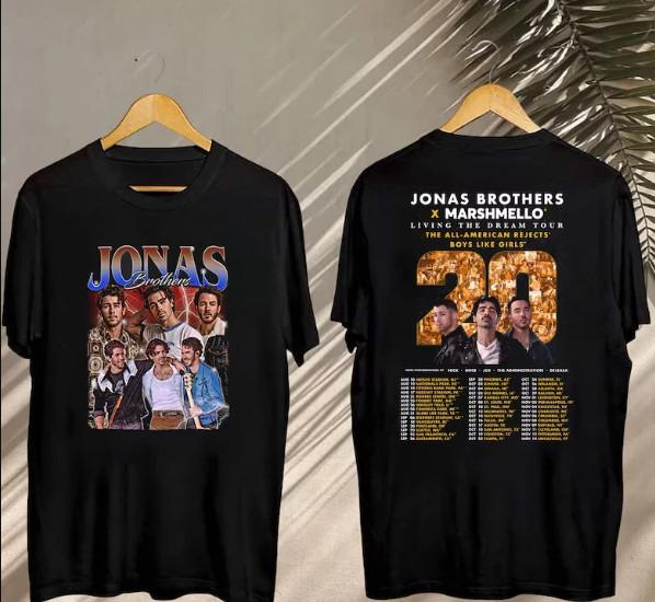 Jonas Brothers Living The Dream Tour 2026 T-shirt size S-5XL L