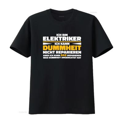 Funny Electrician T Shirt IM An CanT Fix Stupidity But Can Repair Its Damage Vintage Washed Stretched Unisex Casual Fashion