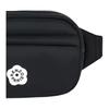 Kenzo Boke Flower Series Begonia Flower Print Design Fabric Waist Bag Women waist bag Black FF62SA407F02