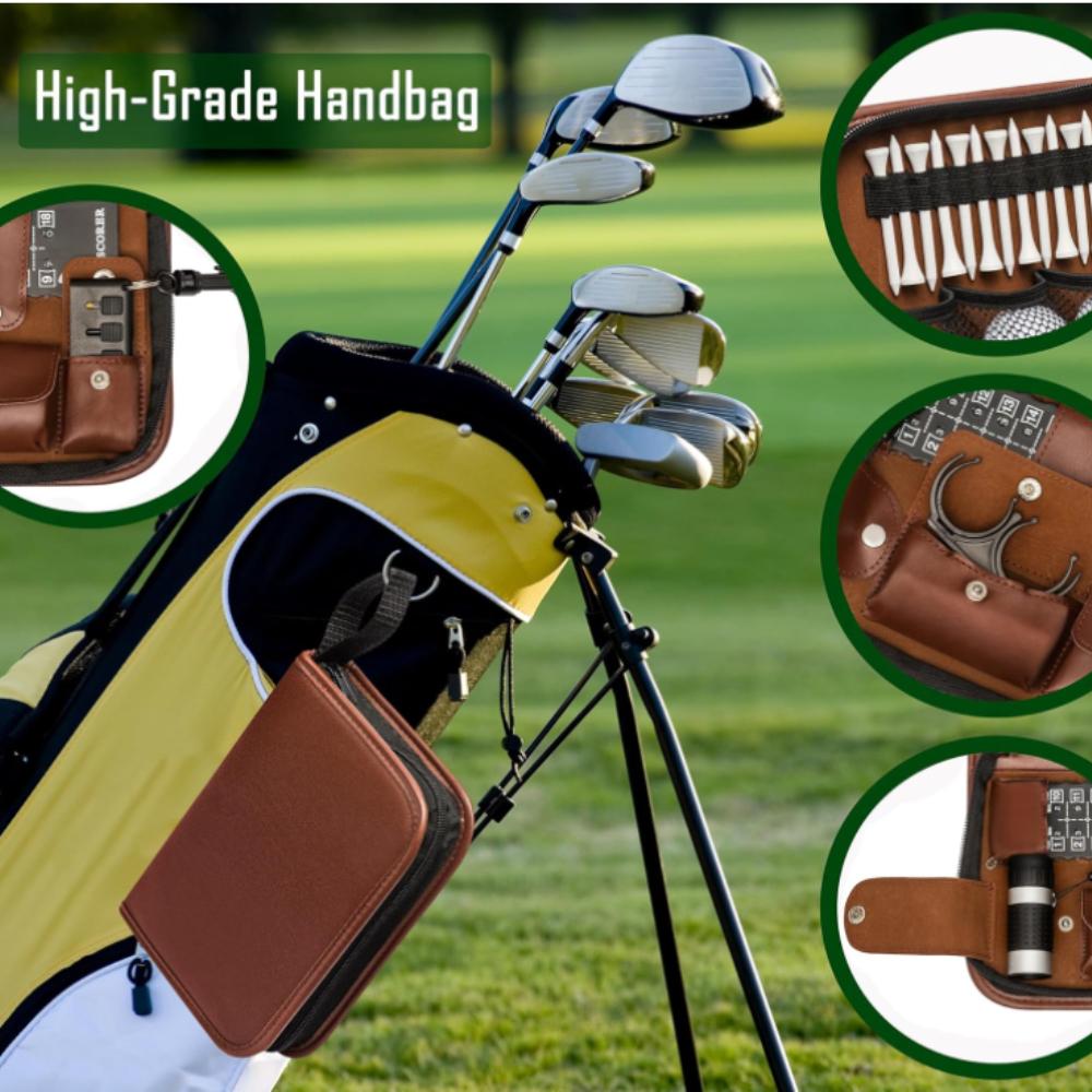 Golf Tool Kit, Outdoor Sports Golf Bag, Golf Stud, Scorecard, Multifunctional Storage Bag