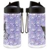 Skater Straw 500ml Straw Water for Sanrio Bottle, Spout-Type Bottle, Plastic, Clear, Kids, Kuromi, PSTB5-A
