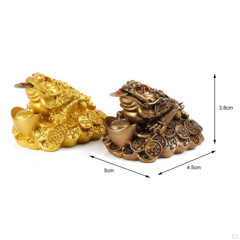 Chinese Frog Figurine for Home And Office Wealth Decor