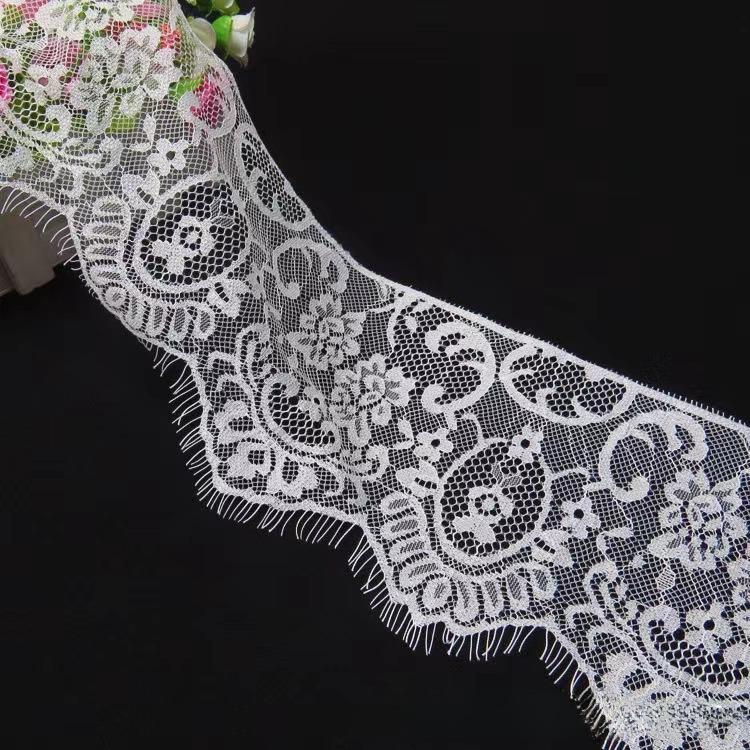 15CM Non-Elastic Eyelash Lace for Wedding Dress Skirts