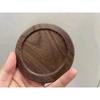 Solid Walnut Wood Coaster Round Square Beech Blank Wood Cup Mat Durable Heat Resistant Tea Coffee Cup Pad Placemats