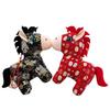 2026 New Year Mascot Horse Plush Stuffed Doll Toy for Children Gifts 20/25/30cm Cloth Horse for Home Decoration Festival